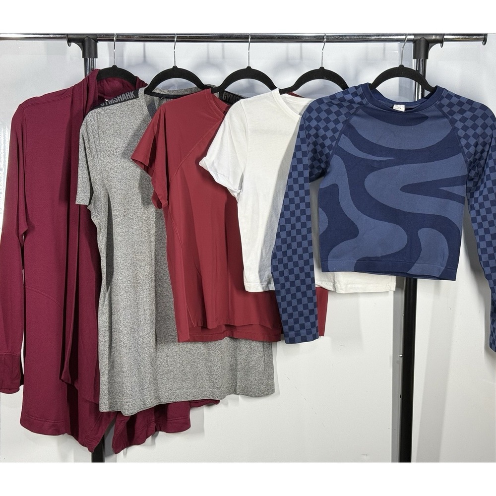 Womens Activewear Bundle/Lot Size M - 5 pcs - Gymshark Fabletics Athleta Gym Top